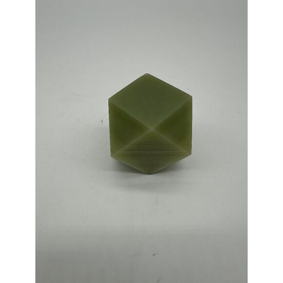 Onyx Candle Light Holders Octagon Smooth Finish Cut w/ removable slot Green - Picture 1 of 7